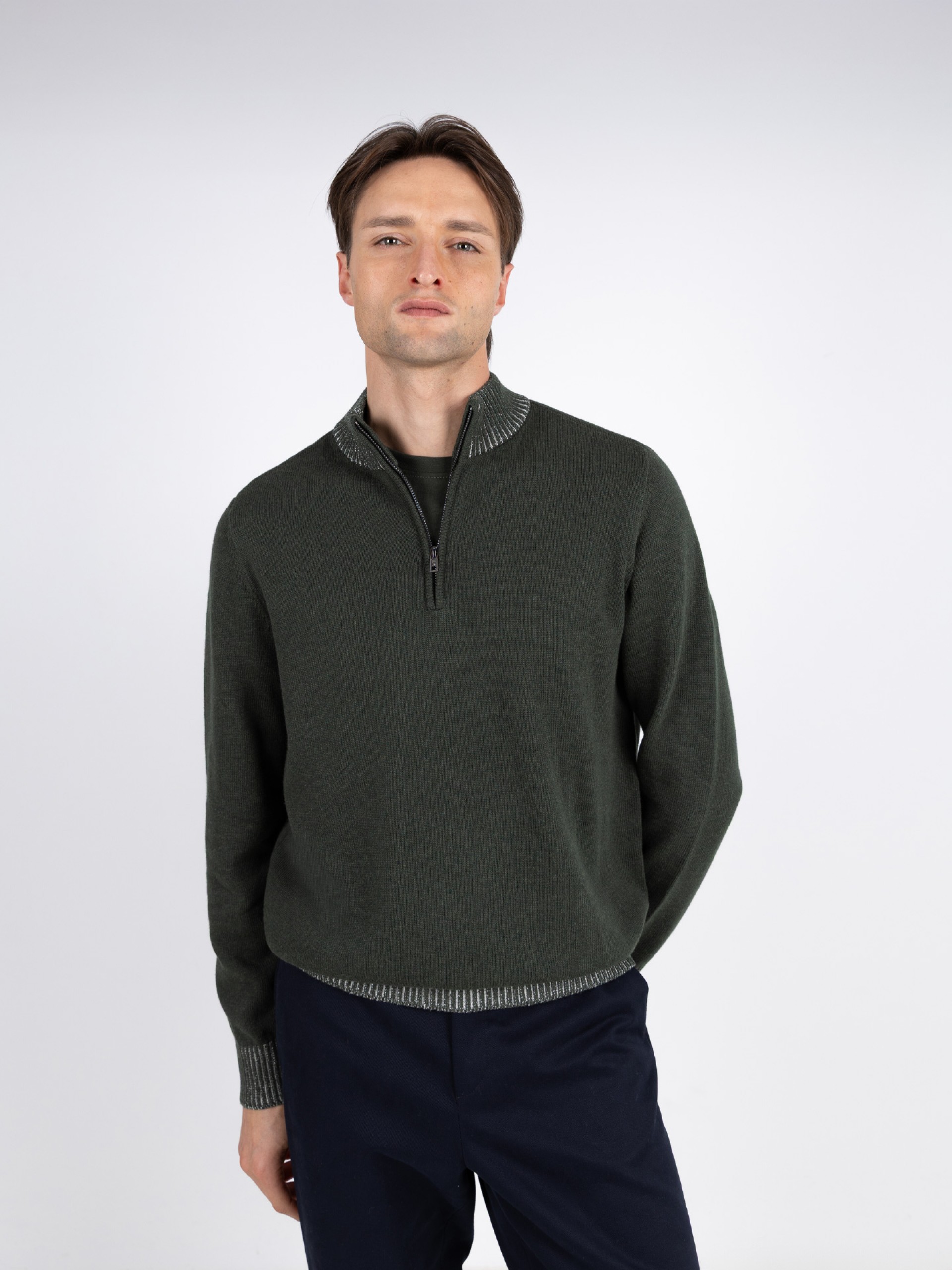 Camisola de meio fecho