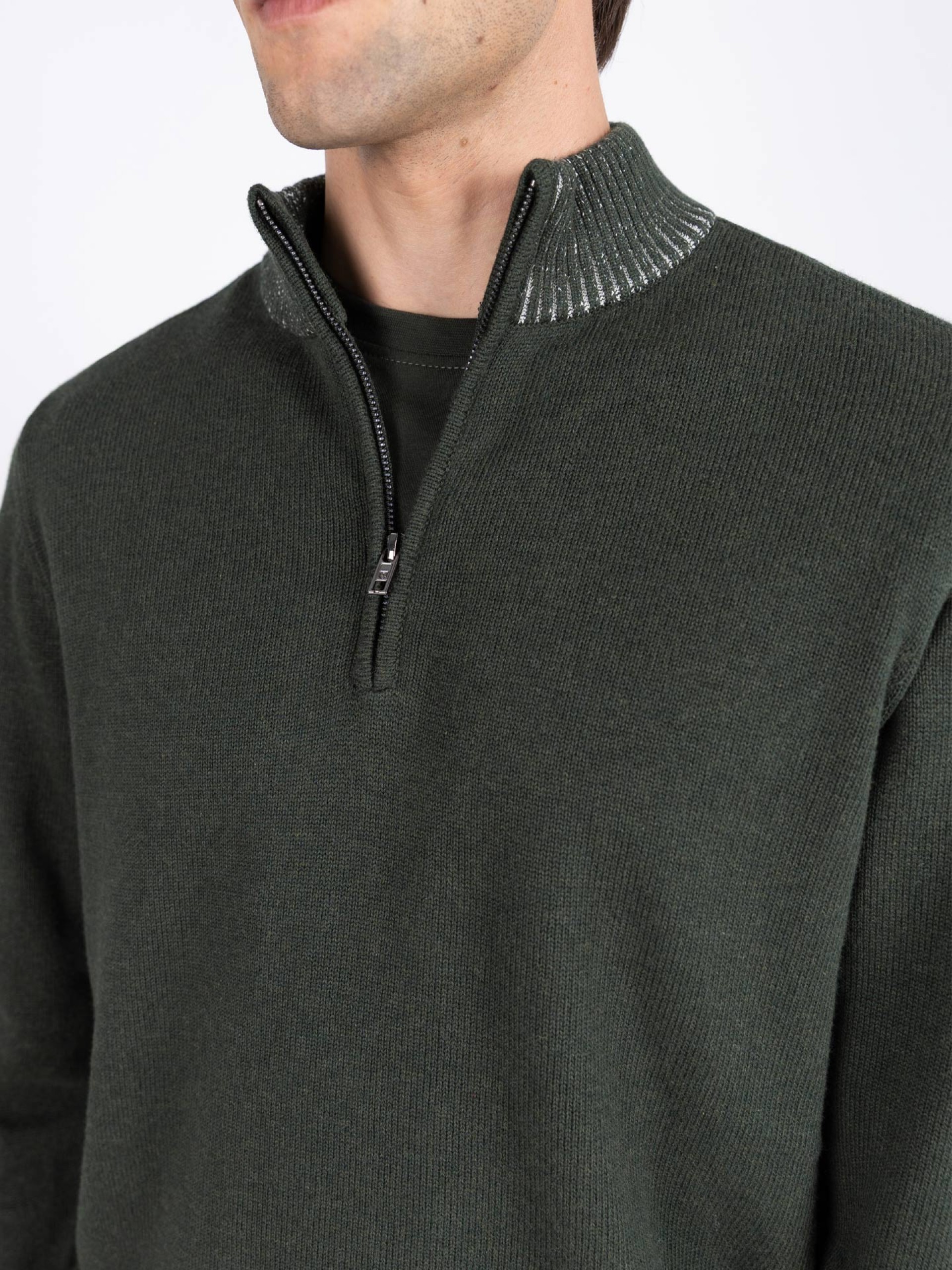 Camisola de meio fecho