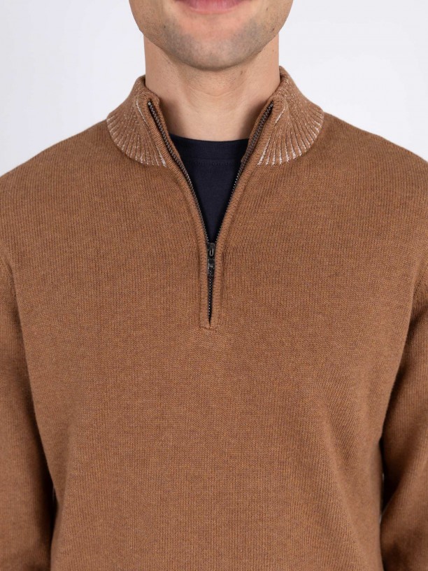 Half-zip sweater