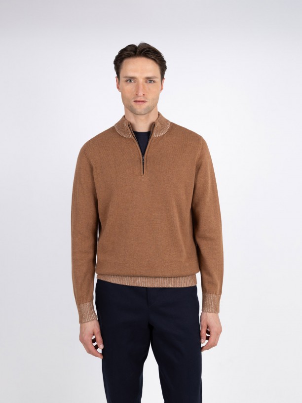 Half-zip sweater