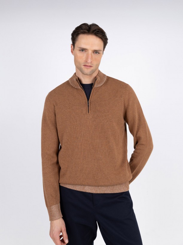 Half-zip sweater
