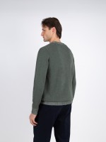 Camisola de malha algod�o gola redonda