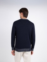 Camisola de malha algod�o gola redonda