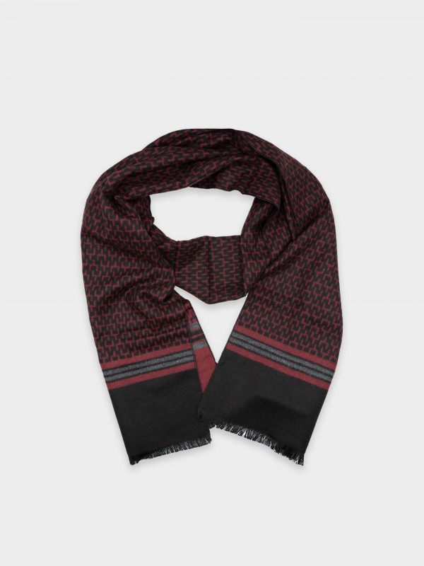 Cachecol com padrão Cachecol com padrão