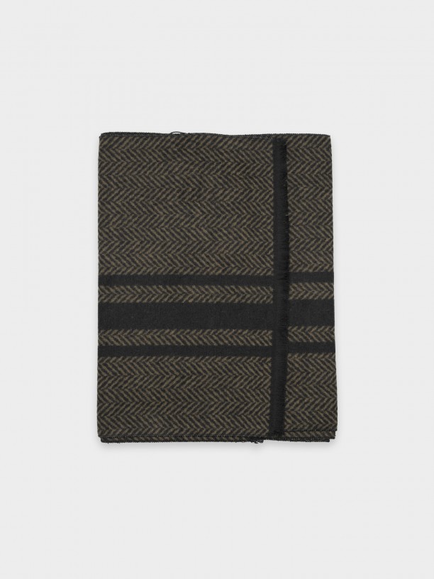 Cachecol com padrão Cachecol com padrão