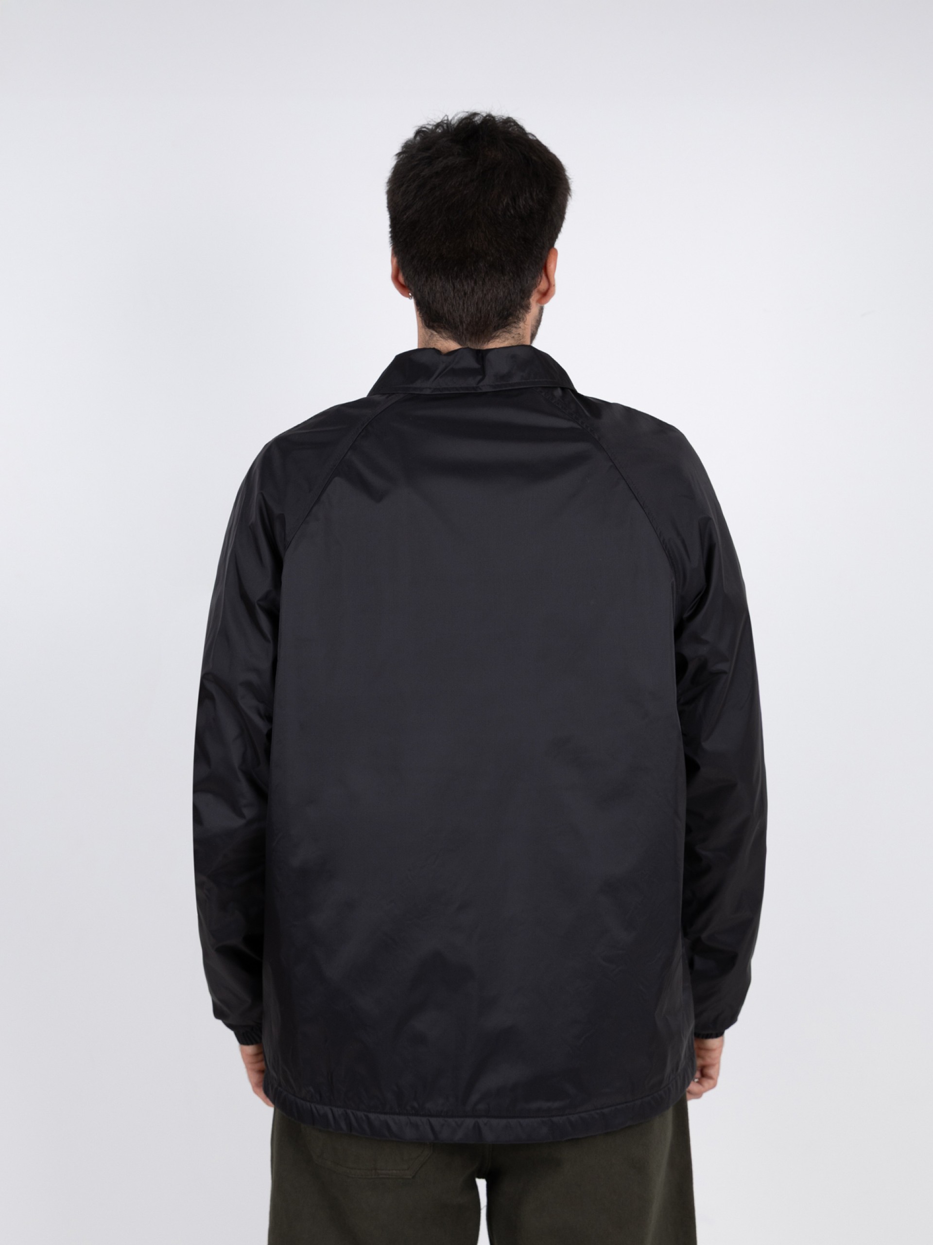 Waterproof jacket in smooth fabric