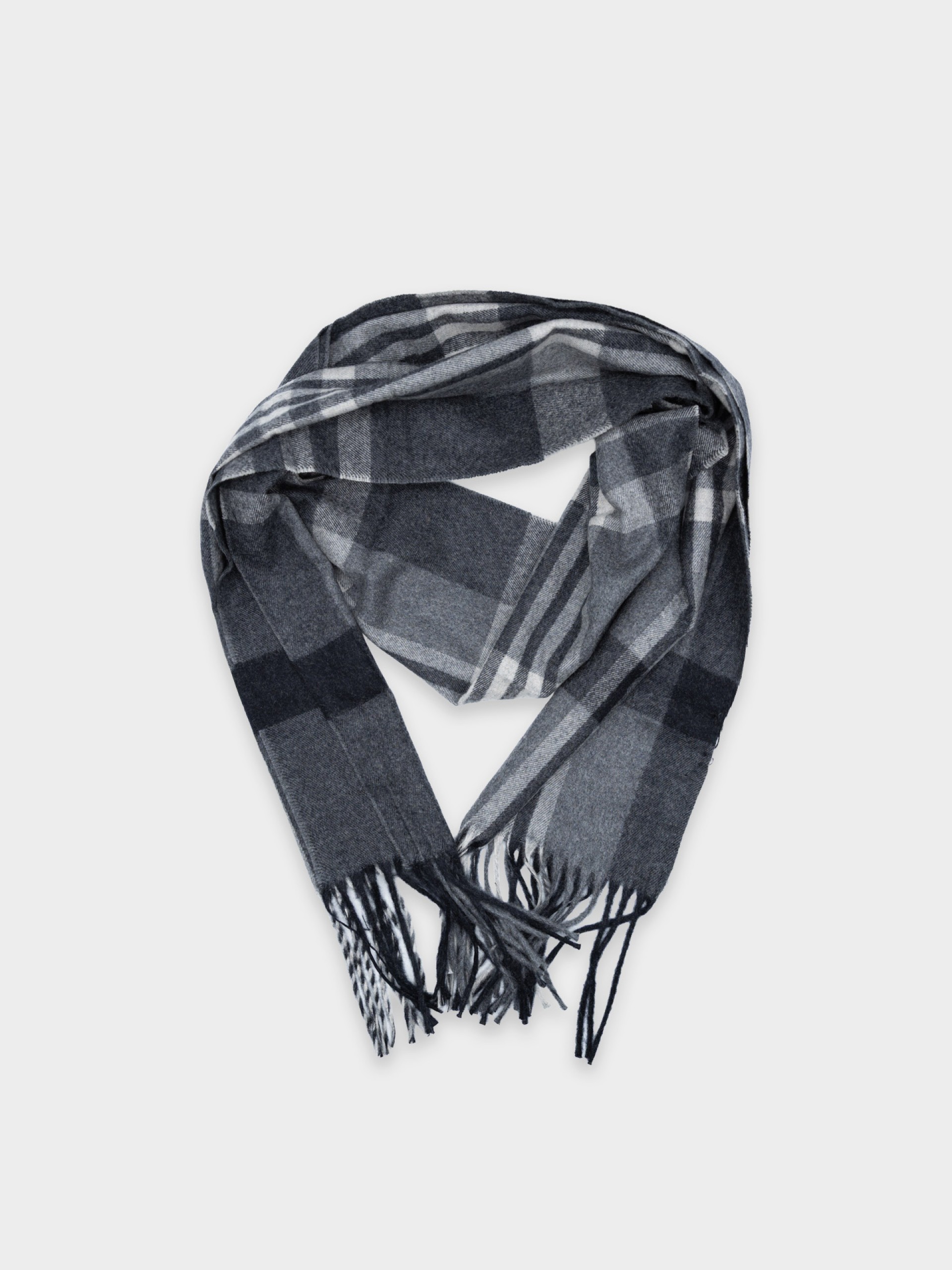 Cachecol de padrão com lã