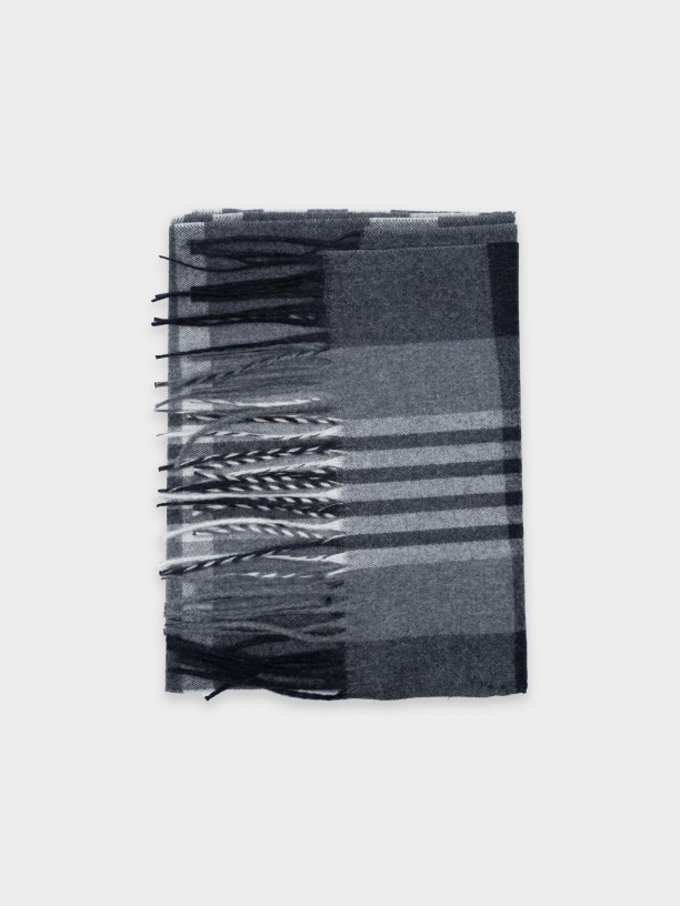 Bufanda estampada de lana