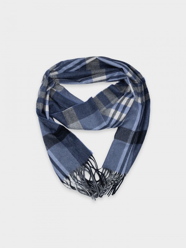 Cachecol de padrão com lã Cachecol de padrão com lã