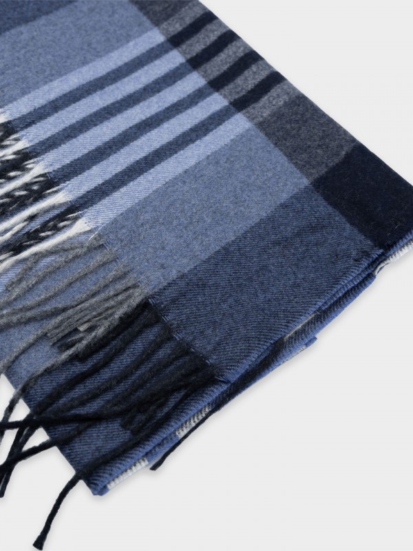 Cachecol de padrão com lã Cachecol de padrão com lã