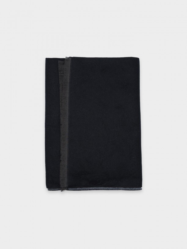 Bufanda lisa con lana