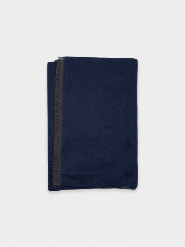 Bufanda lisa con lana Bufanda lisa con lana