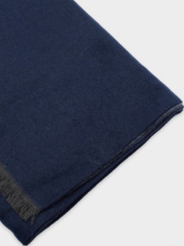 Bufanda lisa con lana Bufanda lisa con lana