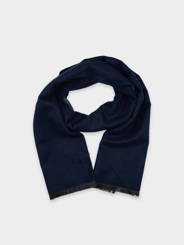 Bufanda lisa con lana Bufanda lisa con lana