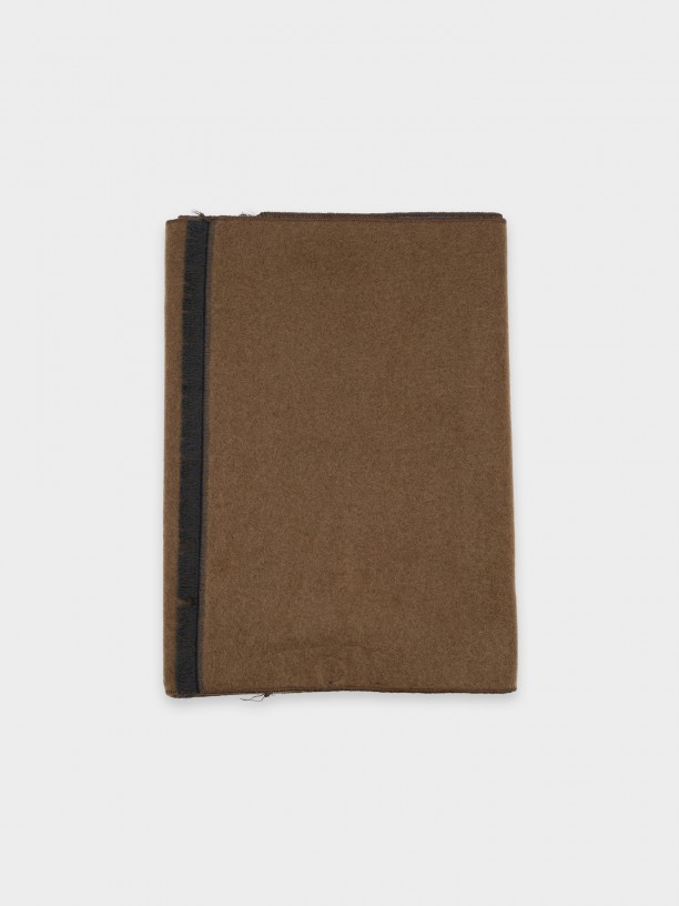 Bufanda lisa con lana