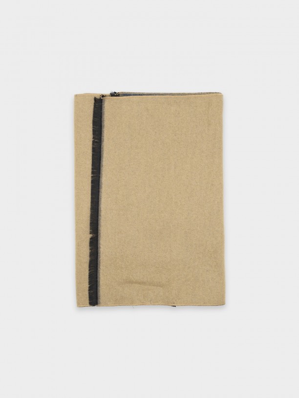 Bufanda lisa con lana