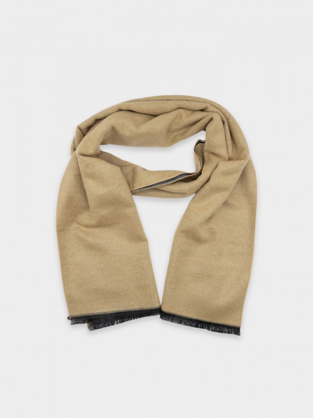 Bufanda lisa con lana