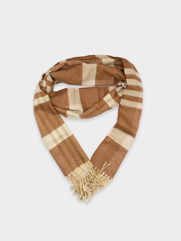 Bufanda estampada de lana