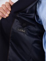 Blazer casual liso com lã Blazer casual liso com lã