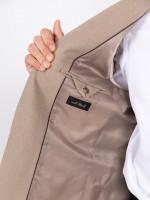 Blazer casual liso com lã Blazer casual liso com lã