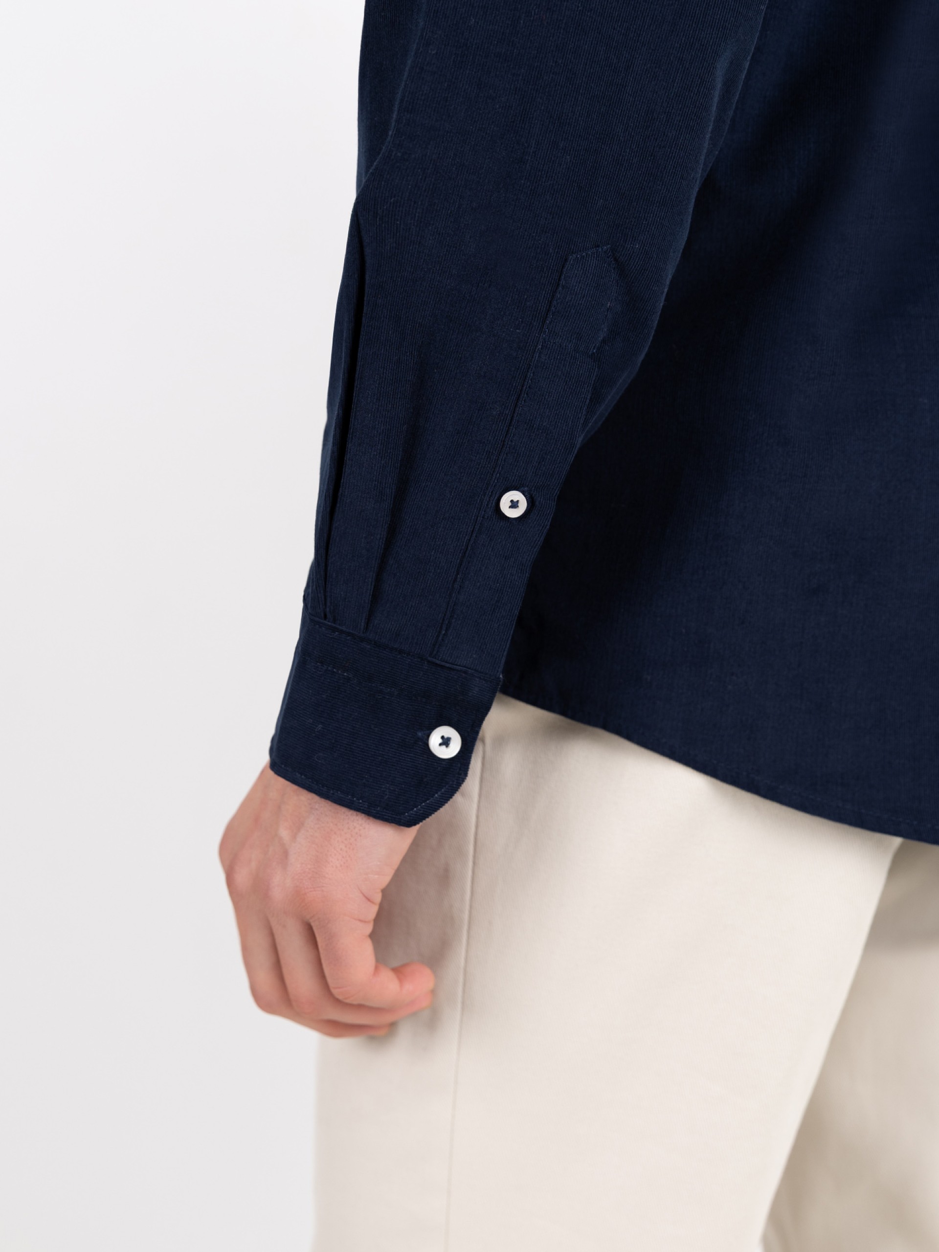 Camisa casual de pana