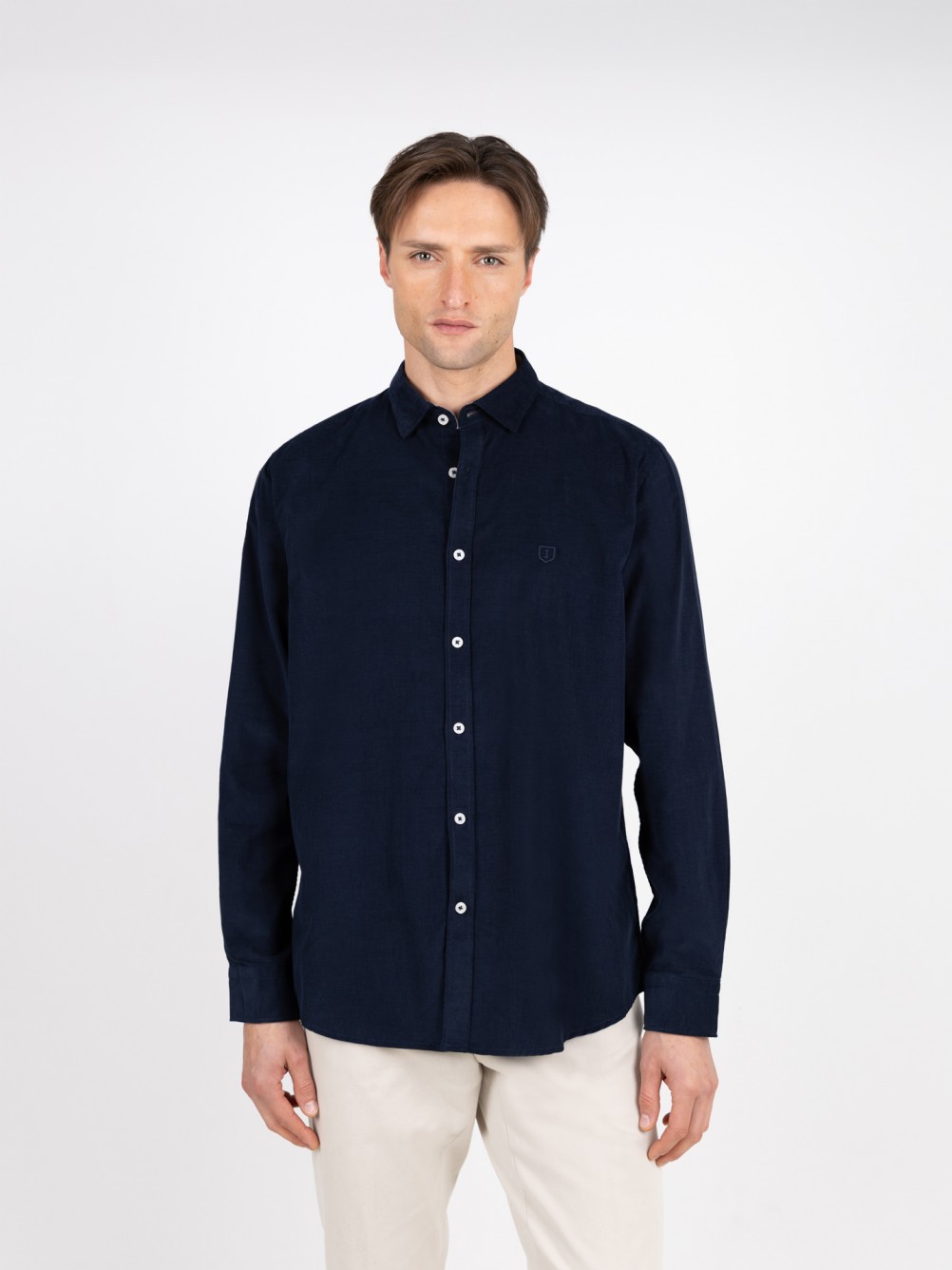 Camisa casual de bombazine