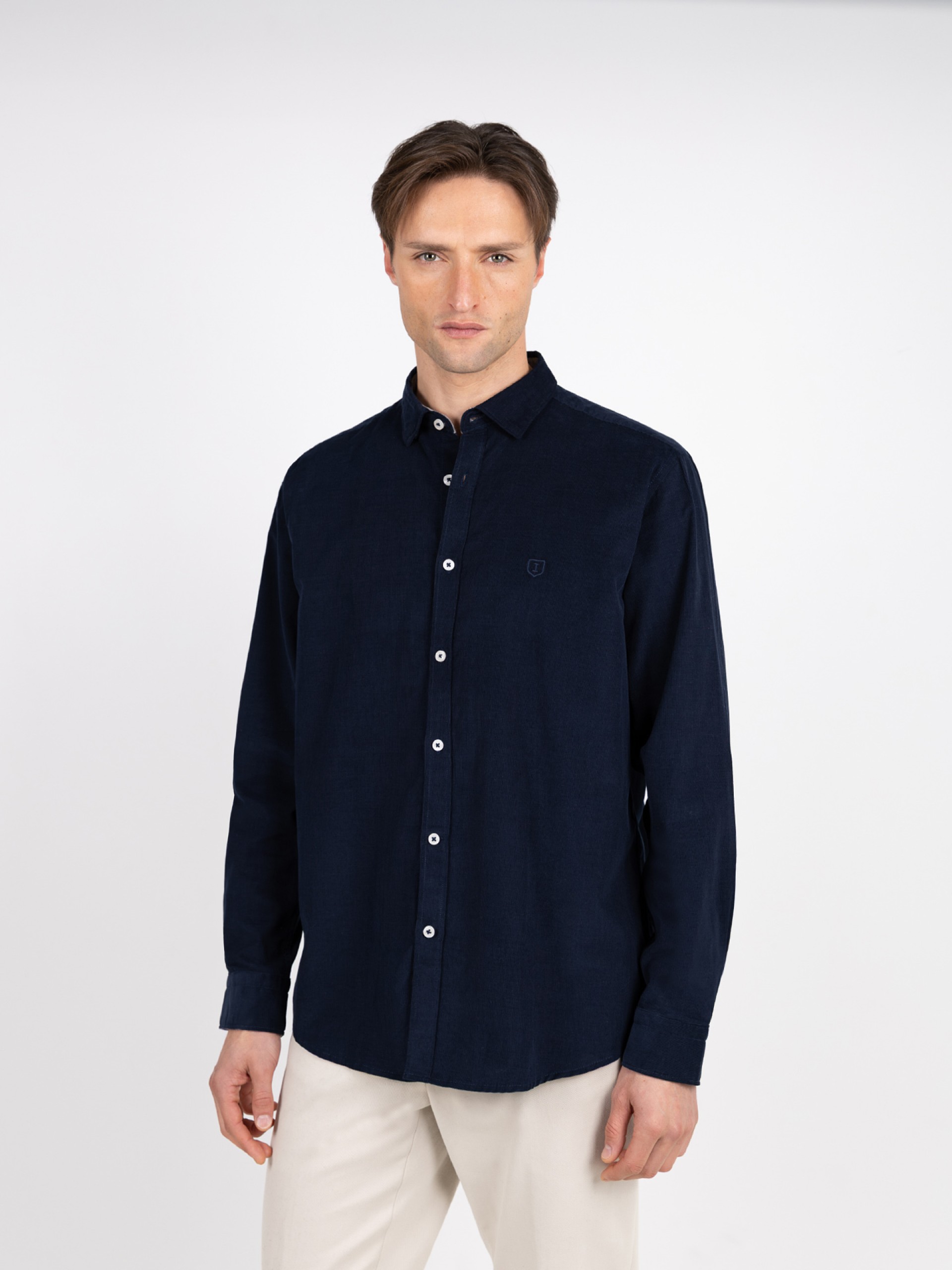 Camisa casual de pana