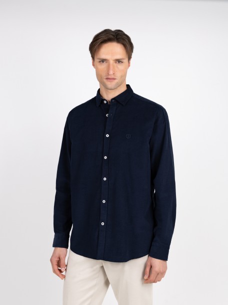 Camisa casual de bombazine Camisa casual de bombazine