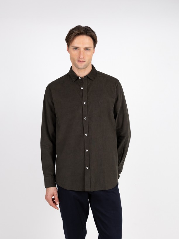 Camisa casual de pana Camisa casual de pana