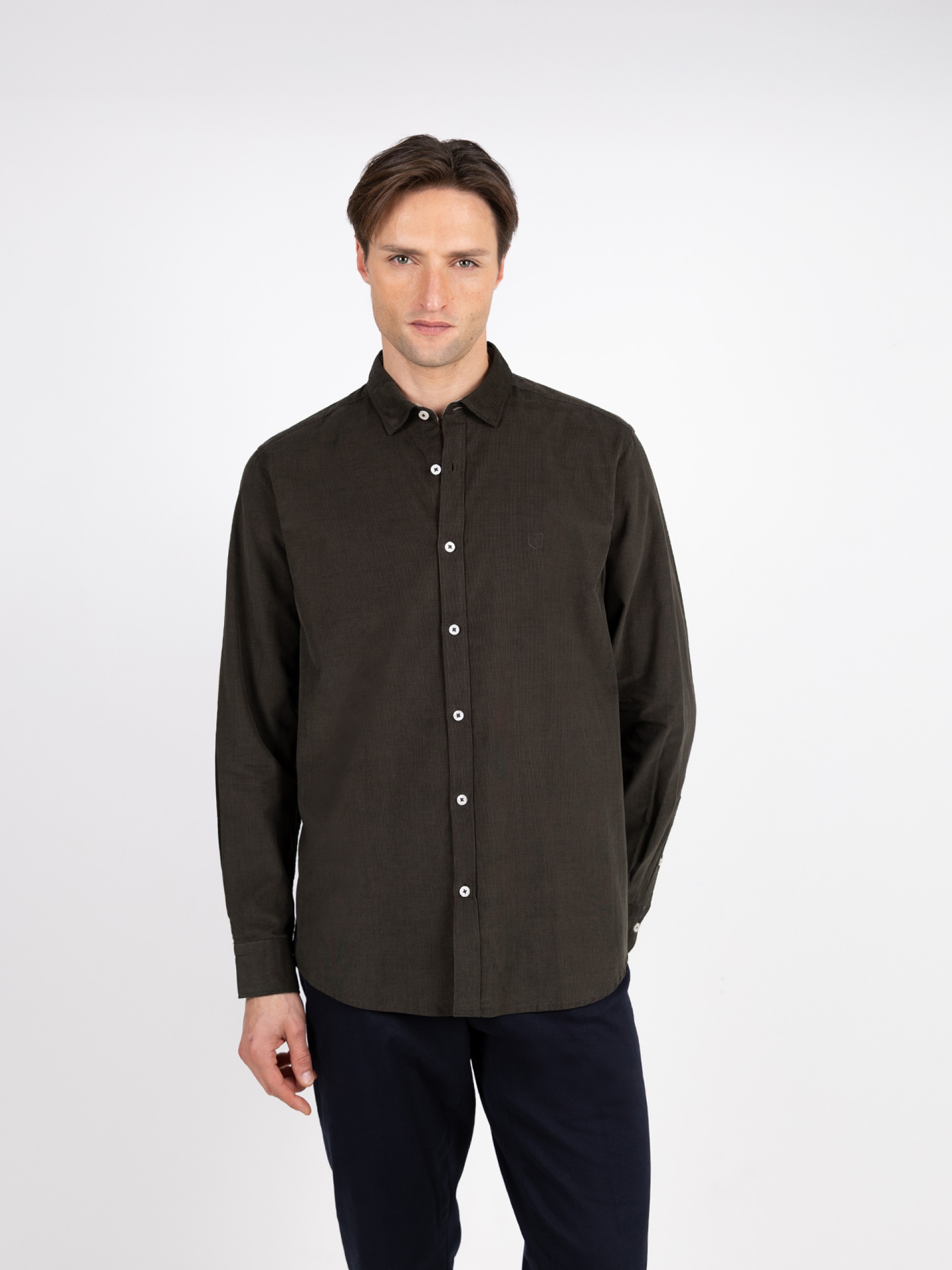 Camisa casual de pana