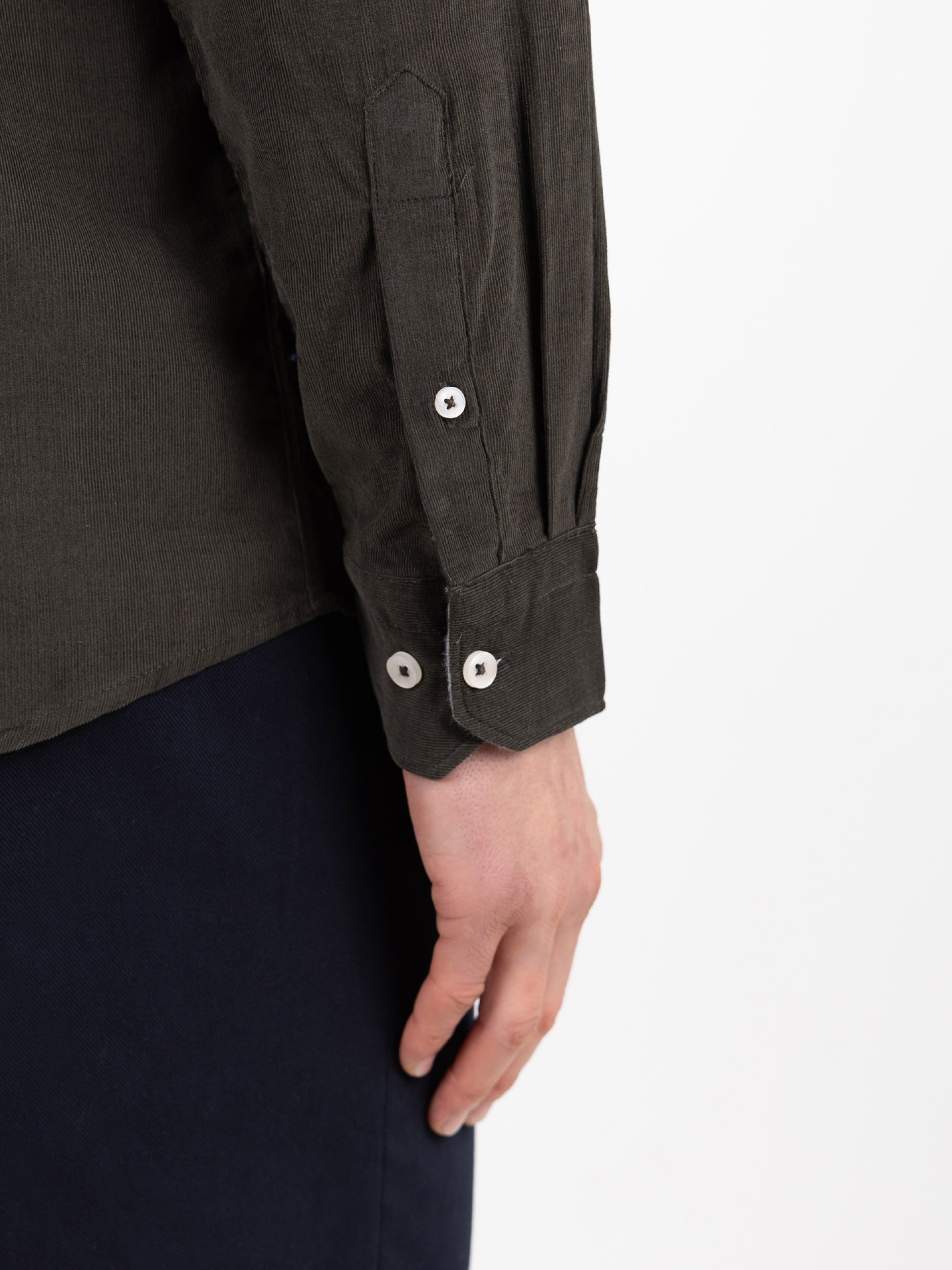 Camisa casual de pana