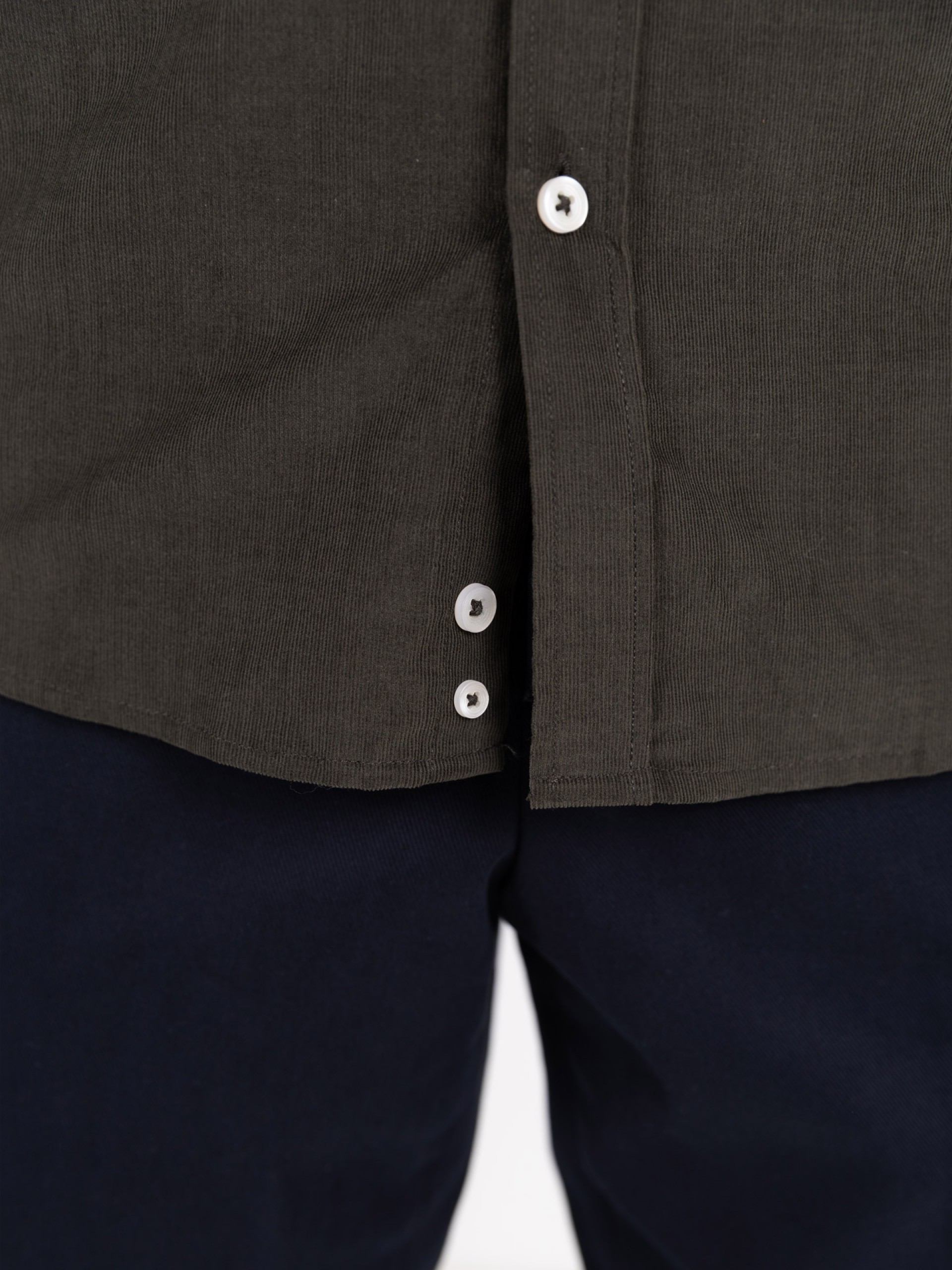 Camisa casual de pana