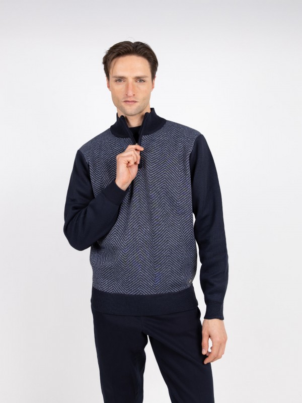 Punto de media cremallera polar