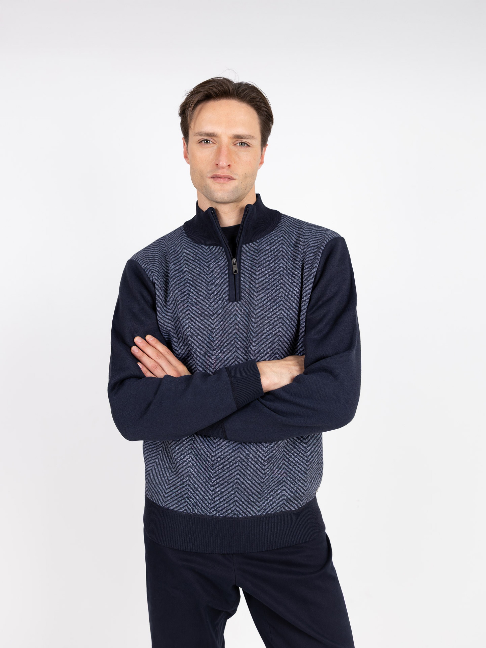 Punto de media cremallera polar