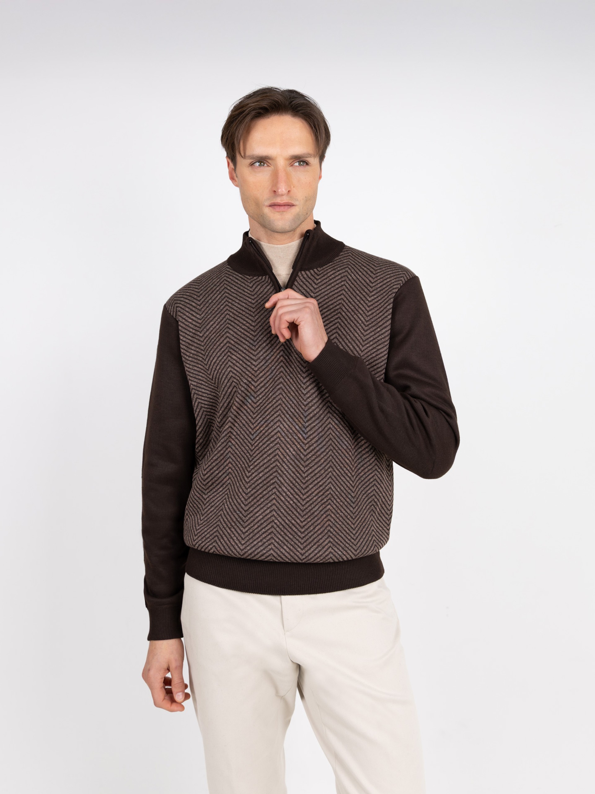 Punto de media cremallera polar