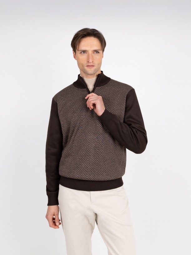 Punto de media cremallera polar Punto de media cremallera polar