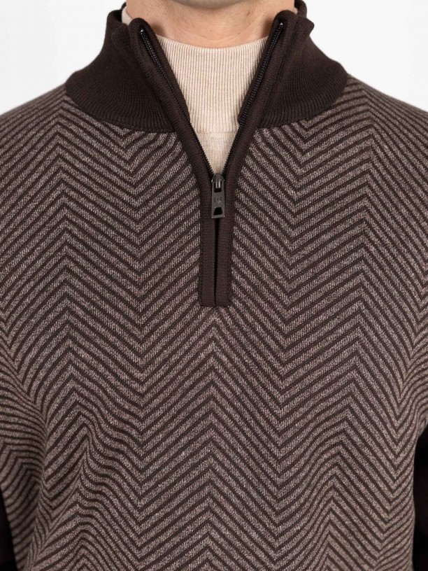 Punto de media cremallera polar Punto de media cremallera polar