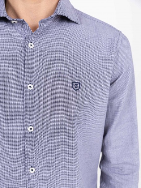 Camisa casual com padrão Camisa casual com padrão