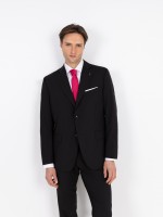 Fato liso regular fit com lã Fato liso regular fit com lã