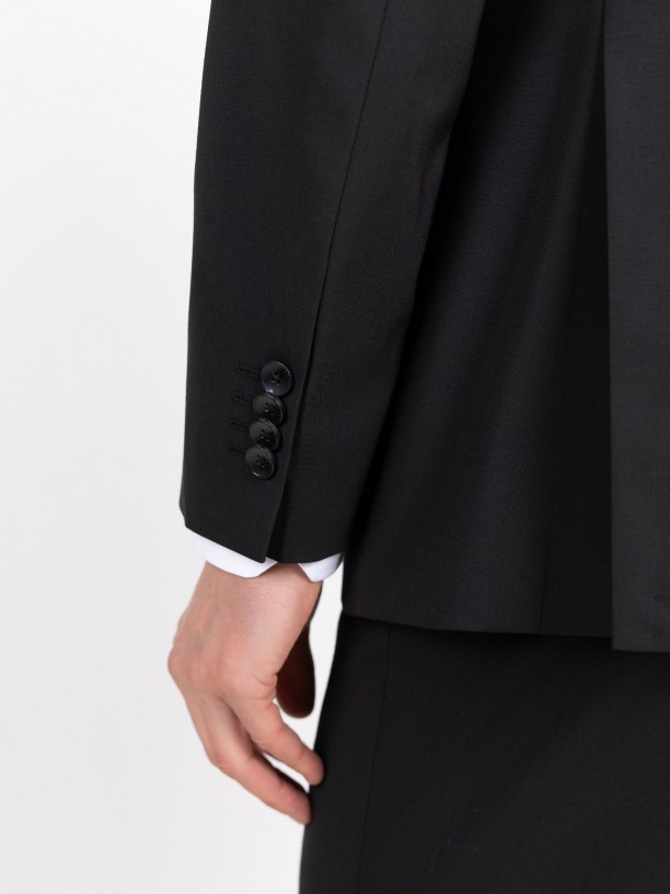 Traje liso regular fit de lana Traje liso regular fit de lana