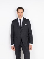 Micro pattern regular fit 100% wool suit Micro pattern regular fit 100% wool suit
