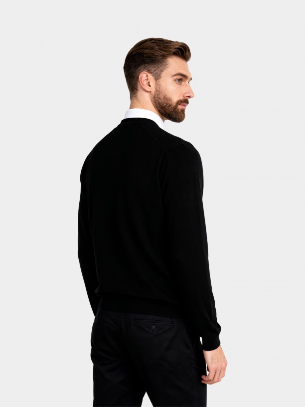 Cardigan de malha algodão e caxemira Cardigan de malha algodão e caxemira