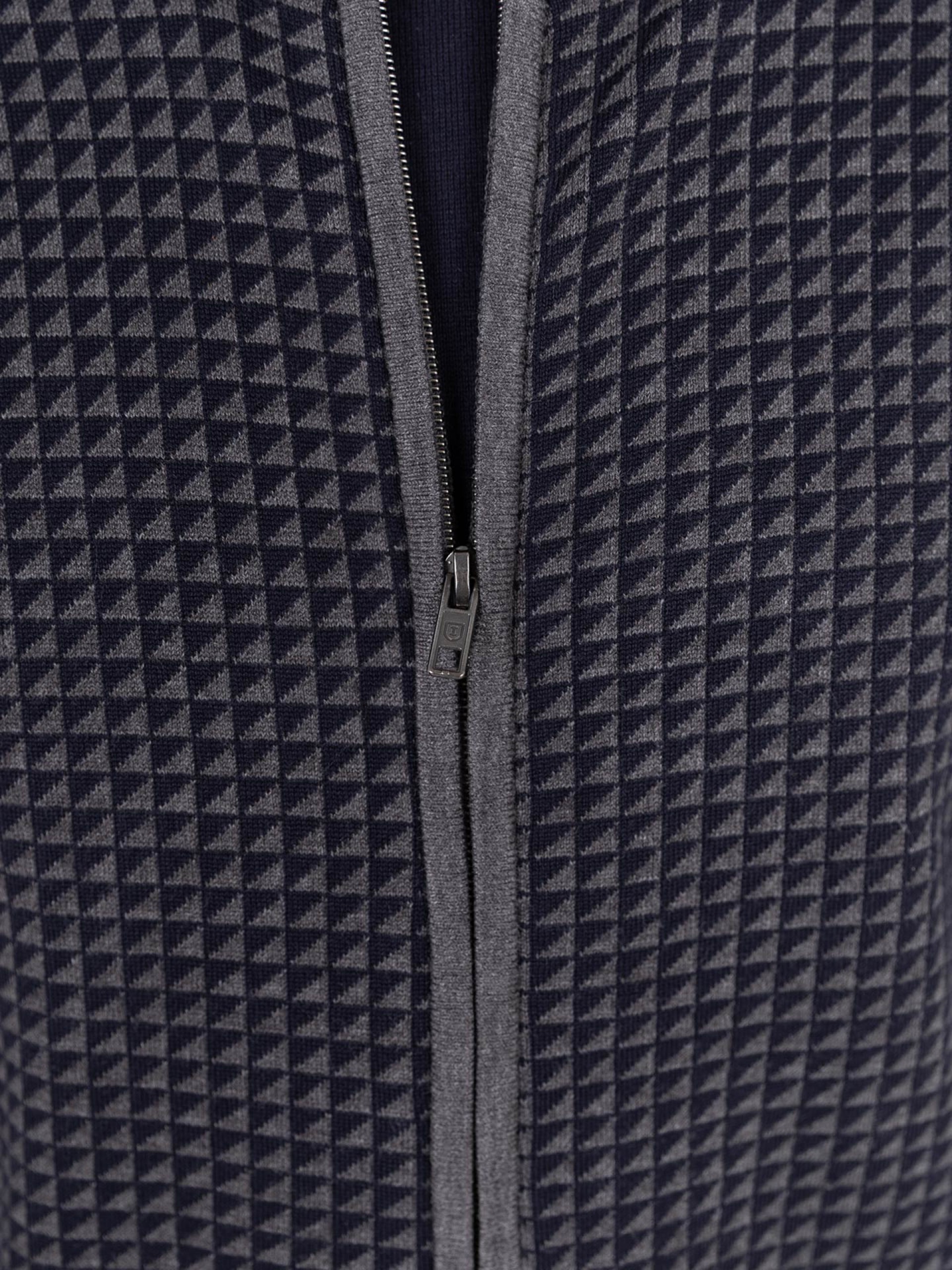 Casaco de malha com padrão