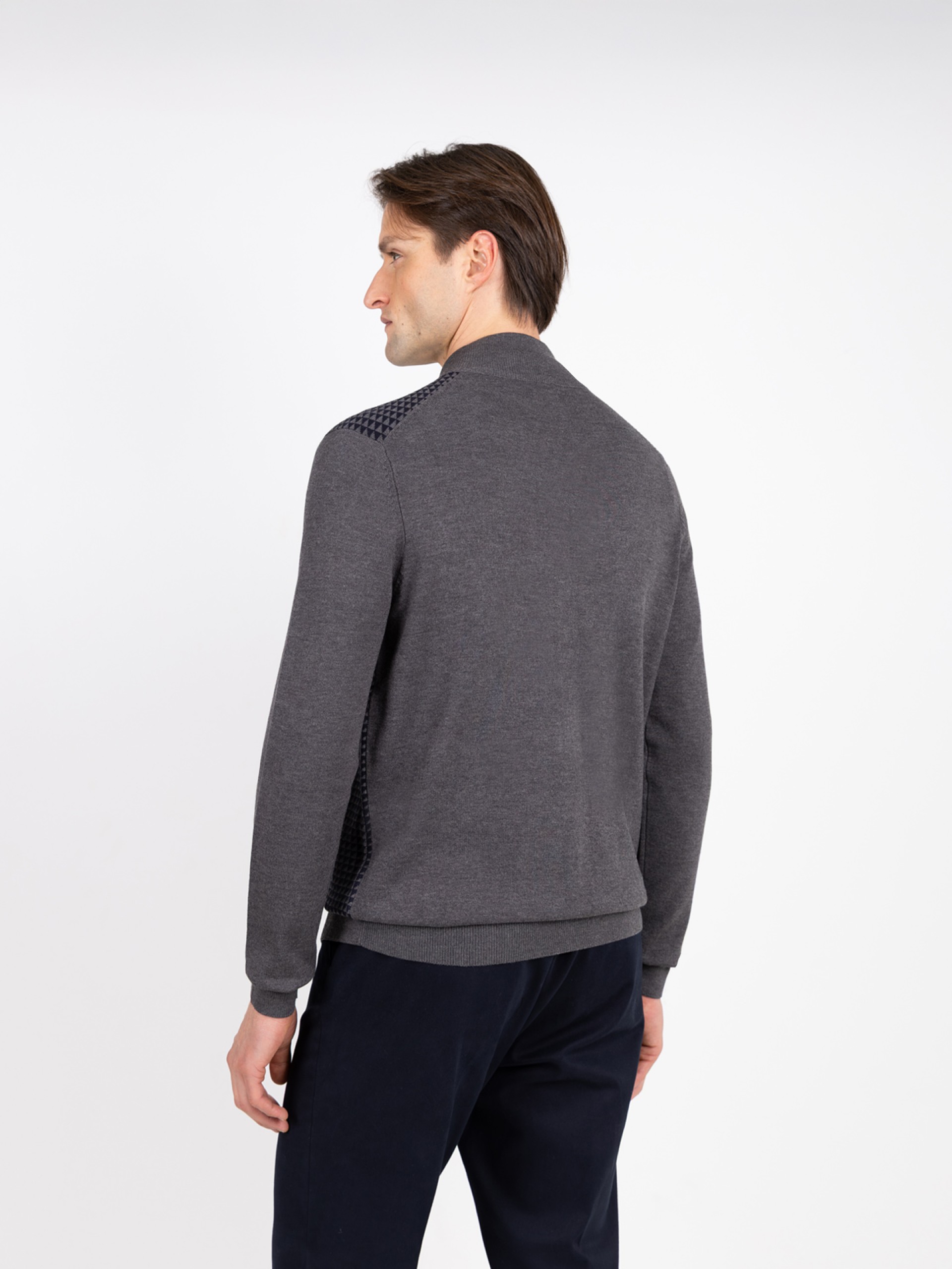 Patterned knit jacket