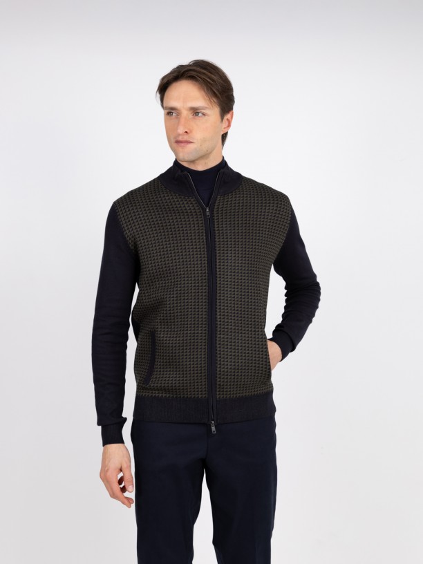 Patterned knit jacket Patterned knit jacket