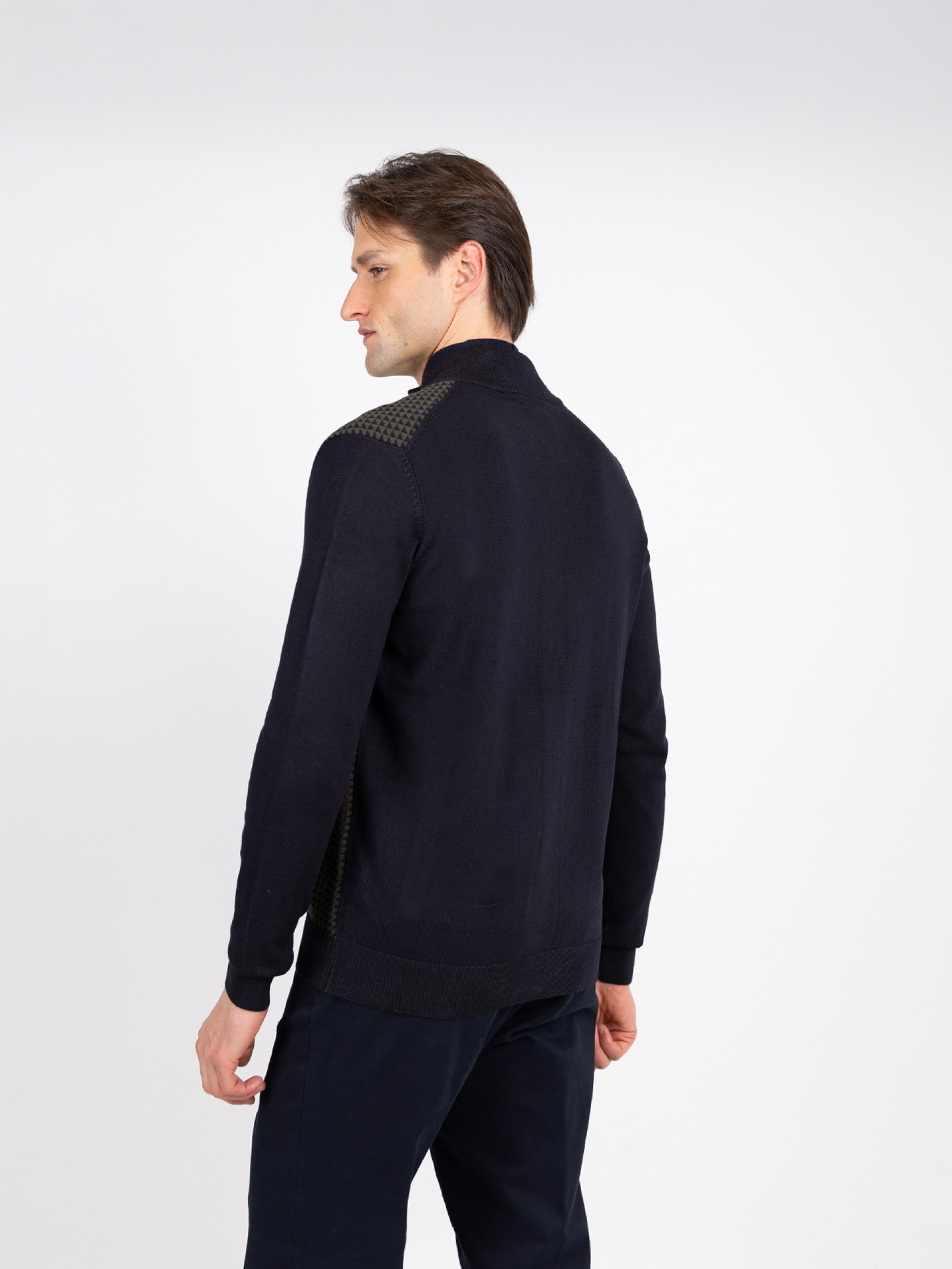 Casaco de malha com padrão