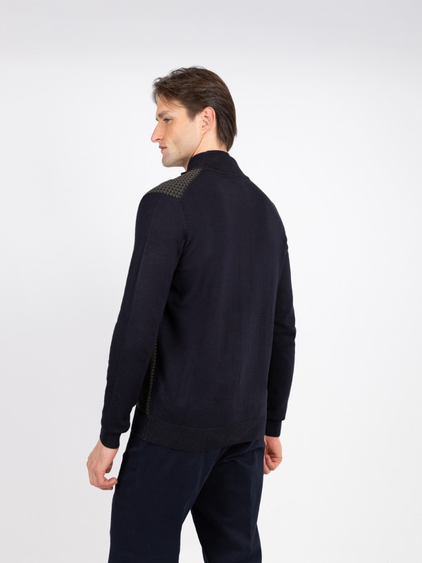 Patterned knit jacket Patterned knit jacket