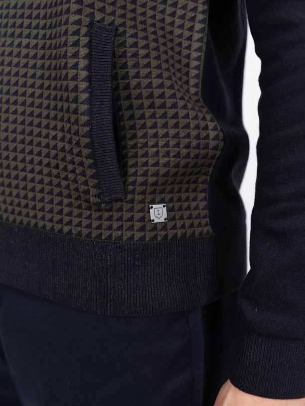 Patterned knit jacket Patterned knit jacket