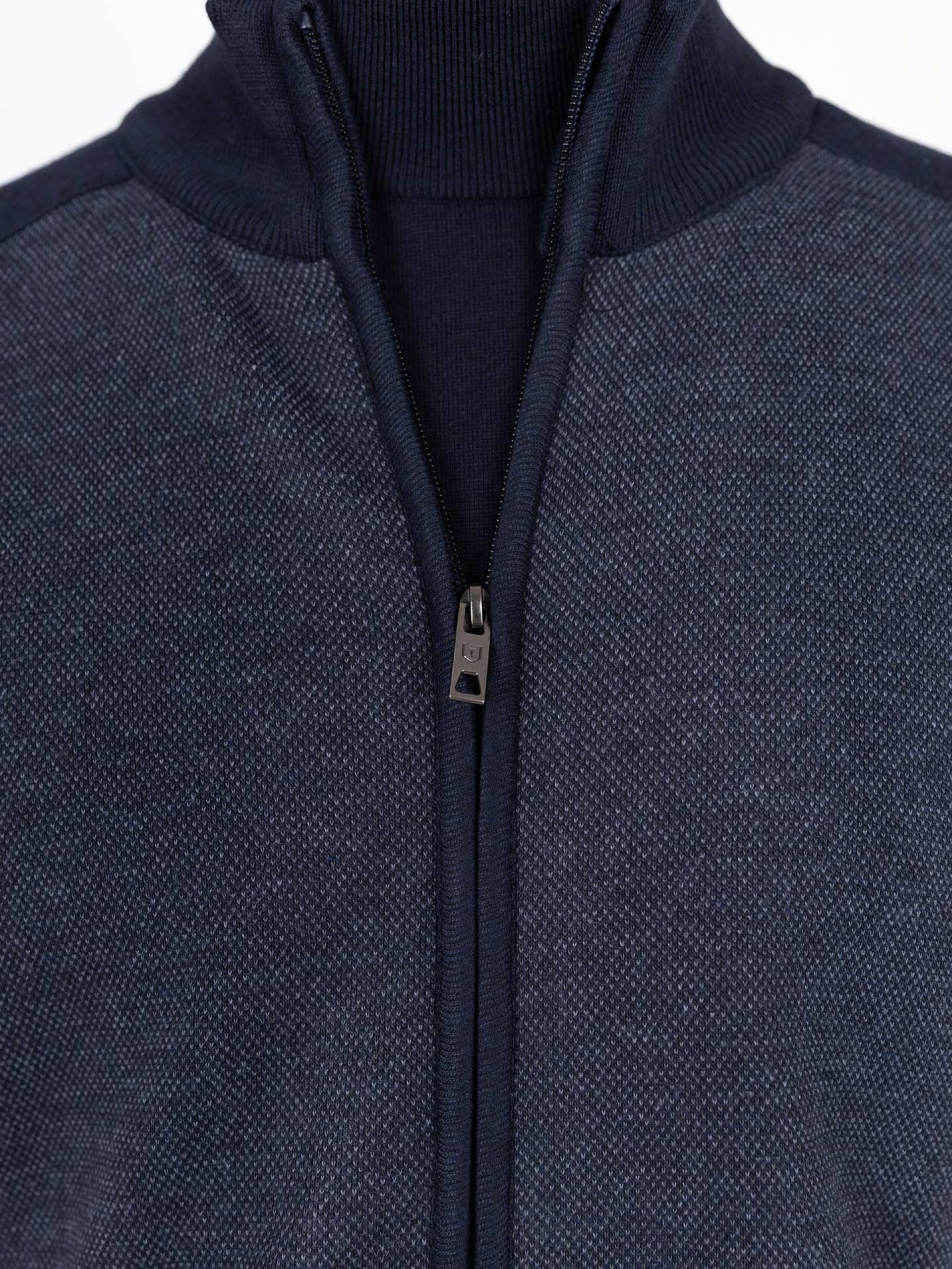 Patterned fleece knit jacket