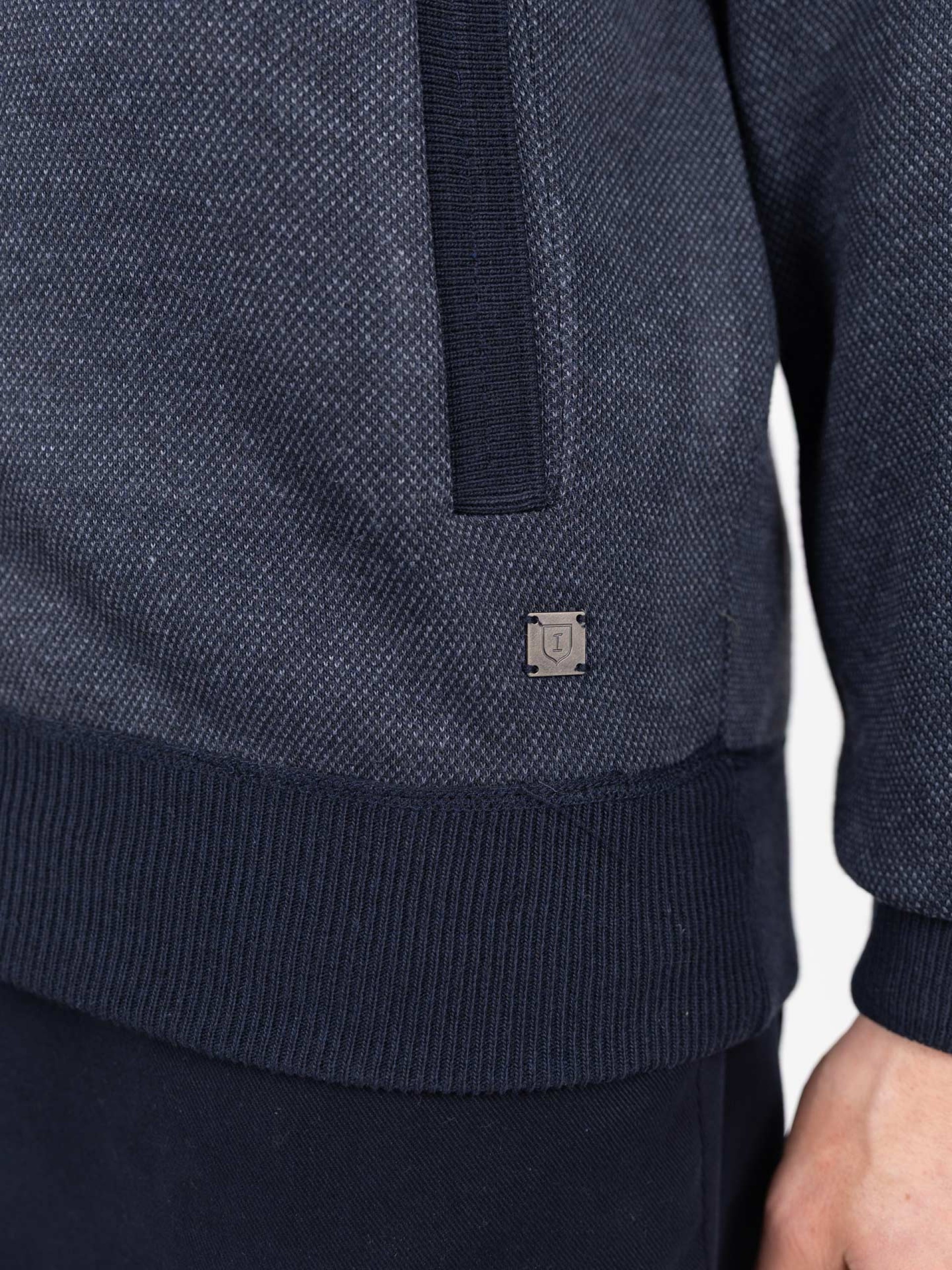 Patterned fleece knit jacket